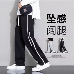 2023新款260克休闲长裤男士秋冬季户外运动hiphop春秋重磅卫裤子
