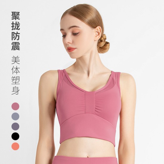 瑜伽服女运动套装欧美美背文胸提臀蜜桃裤速干外套跑步健身服