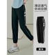 聚衣堂夏季新款侧口袋高腰速干束腿宽松哈伦女跑步健身瑜伽运动裤