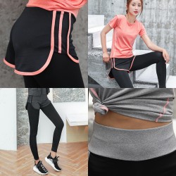 聚衣堂春夏阳离子长裤女瑜伽服女超弹紧身速干衣跑步健身运动裤