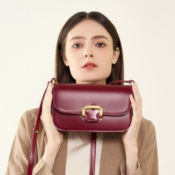 画框包包2024新款高级感春夏真皮女包斜挎婚包小众通勤腋下女包