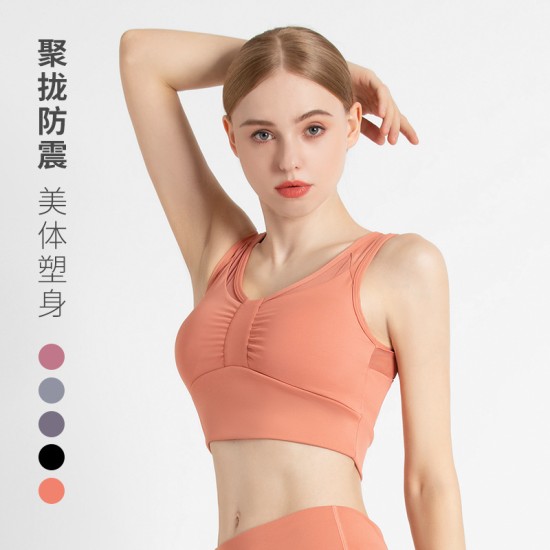 瑜伽服女运动套装欧美美背文胸提臀蜜桃裤速干外套跑步健身服