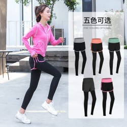 聚衣堂春夏阳离子长裤女瑜伽服女超弹紧身速干衣跑步健身运动裤