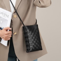 手工编织装放手机包袋小清新夏小包包2024新款女包迷你散步斜挎包