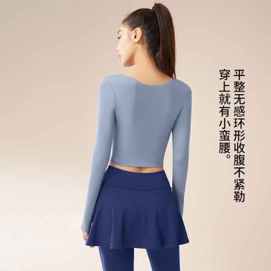 聚衣堂秋冬修身瑜伽套装速干健身衣显瘦室内防走光跑步健身服女