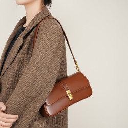 牛皮高品质小众法棍包高级感腋下包包女包2024新百搭单肩斜挎包包