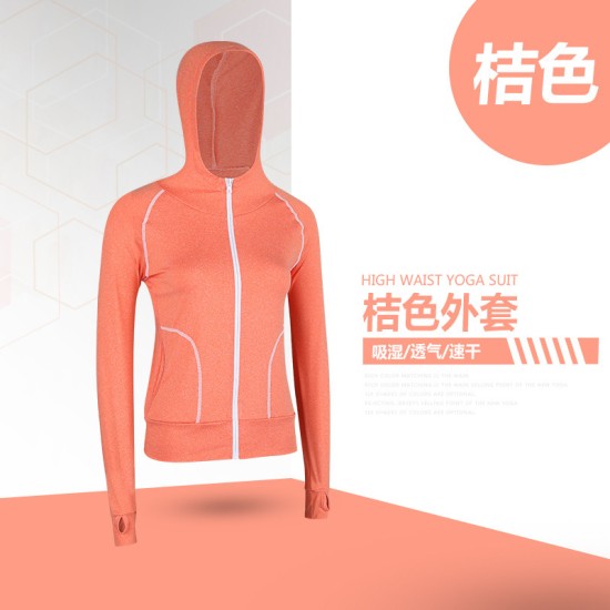 聚衣堂春夏阳离子外套速干透气跑步运动瑜伽外套