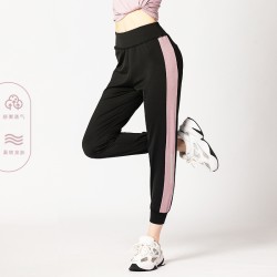 Sports pants women's summer side reflective strip, loose loose loose casual pants, running foot to walk on fitness yoga trousers