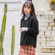 羊羔毛绒外套女秋冬季款加绒加厚圆领拉链长袖宽松保暖上衣开衫女