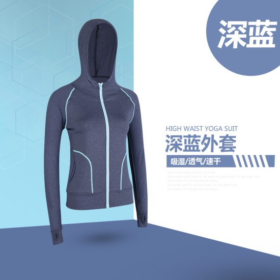 聚衣堂春夏阳离子外套速干透气跑步运动瑜伽外套