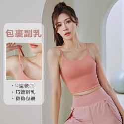 聚衣堂运动背心女带胸垫内搭辣妹外穿美背内衣修身背心式瑜伽文胸