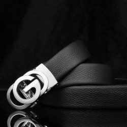 2024 new belt male leather simple business leather pants band fashion youth automatic buckle tide