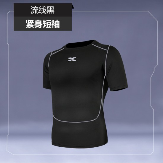 厂家批发春夏季男士速干上衣紧身短袖T恤运动户外跑步健身服