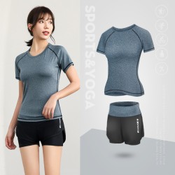 聚衣堂春秋两件套网红高腰显瘦跑步运动套装女瑜伽服女LOGO套装