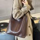 真皮 水桶包高级感小众 托特包女大容量 单肩斜挎包通勤2023新款