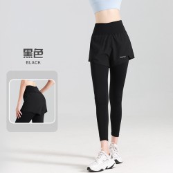聚衣堂后腰口袋高腰提臀紧身健身显瘦收腹无痕防走光假两件瑜伽裤