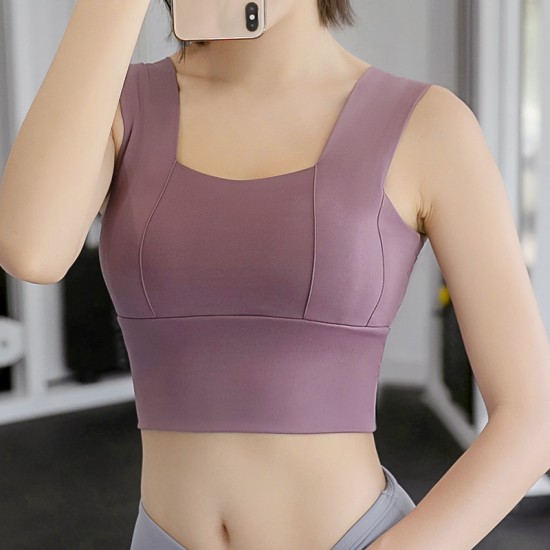 聚衣堂宽肩运动内衣女速干跑步健身背心瑜伽高强度防震运动文胸