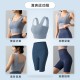 聚衣堂瑜伽服运动套装女夏健身紧身蜜桃高腰提臀裤背心上衣两件套