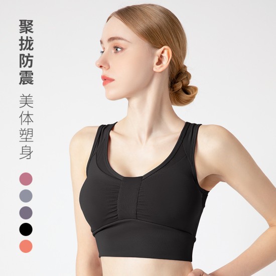 瑜伽服女运动套装欧美美背文胸提臀蜜桃裤速干外套跑步健身服