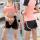 聚衣堂2024新款春夏健身跑步女士大码弹力速干紧身假两件运动短裤