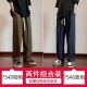 棉工装裤男士夏季宽松直筒日系潮牌ins高街男生学生休闲长裤子