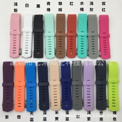 Fitbit charge 2钻石纹表带3D菱形硅胶替换腕带