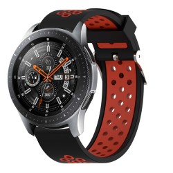 适用三星galaxy watch4/3表带S3/S2/Active双色硅胶透气表带批发