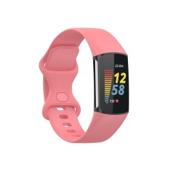 适用fitbit charge6/charge5官方款硅胶表带智能运动手环带现货批