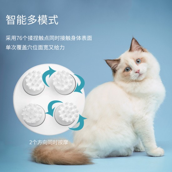 跨境新款 宠物按摩器 猫咪狗狗揉捏按摩 充电款头部头皮按摩仪