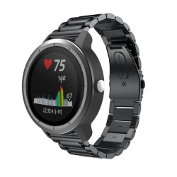 适用佳明vivoactive3三珠表带Forerunner645不锈钢金属表带