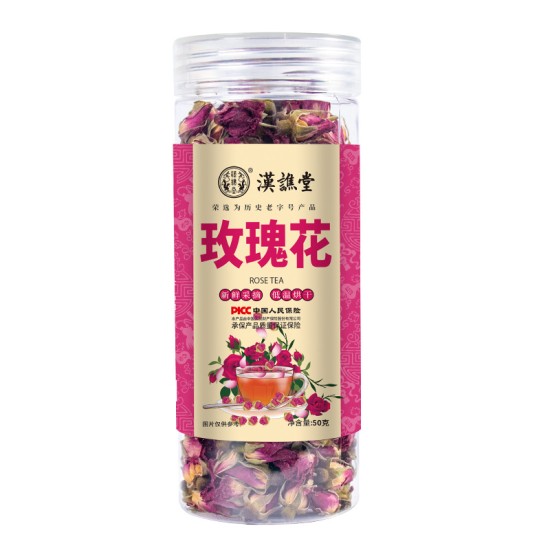 汉谯堂玫瑰花山东平阴玫瑰一件代发 食用玫瑰花花草茶罐装茶