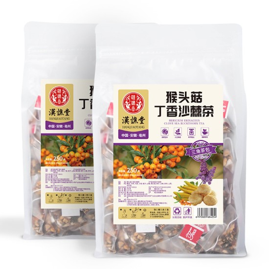 汉谯堂猴头菇丁香沙棘茶三角包量贩装 50包实惠装一件代发