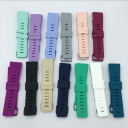 适用fitbit versa2硅胶表带 versa lite官方同款彩扣替换运动表带