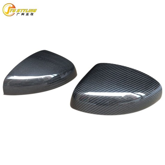 适用于奥迪A1S1碳纤维后视镜壳倒车壳 carbon fiber mirror cover