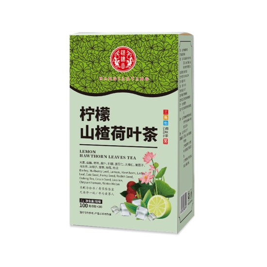 柠檬山楂荷叶茶冬瓜荷叶组合三角包花草茶柠檬荷叶茶一件代发