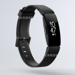 适用fitbit inspire hr硅胶表带单色官方款替换运动腕带现货批发