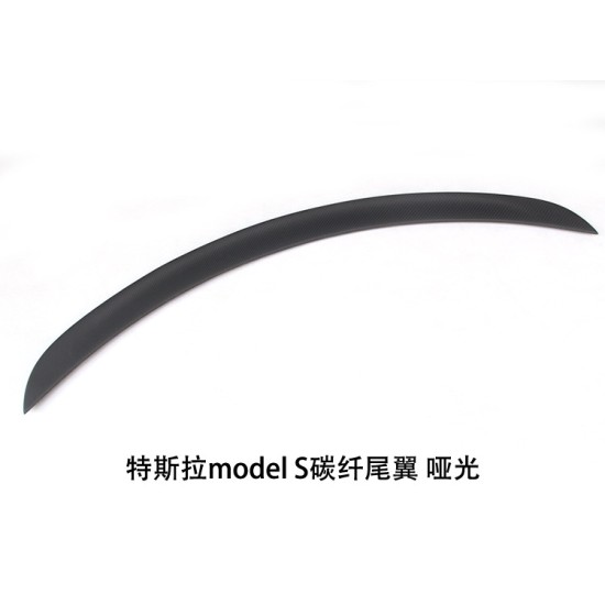 跨境专供适用于特斯拉modelS改装碳纤维压尾翼Carbonfiberspoiler