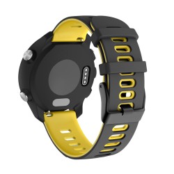 适用佳明vivoactive4手表forerunner245/645双色20/22mm硅胶表带