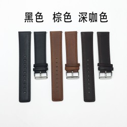 适用于华为watch GT1/2 疯马纹真皮表带通用22mm替换表带现货批发