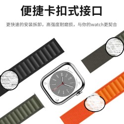 适用于苹果手表8高山尼龙表带apple watch尼龙编织圆环表带