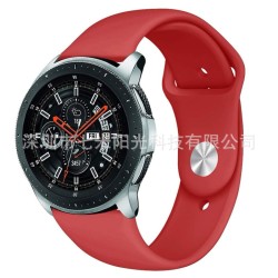 适用三星gear S3硅胶表带单色反扣运动表带22mm内扣现货批发