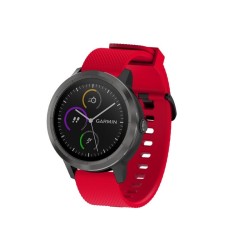 适用佳明vivoactive3 hr硅胶表带Garmin vivomove hr 黑扣运动