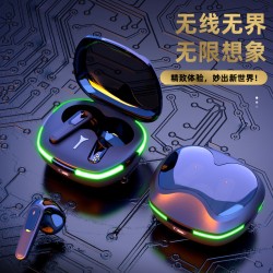 跨境新品私模pro 60无线蓝牙耳机炫彩呼吸灯入耳式运动蓝牙耳机