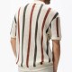 Striped color contrast casual shirt   欧美条纹撞色休闲毛织衫